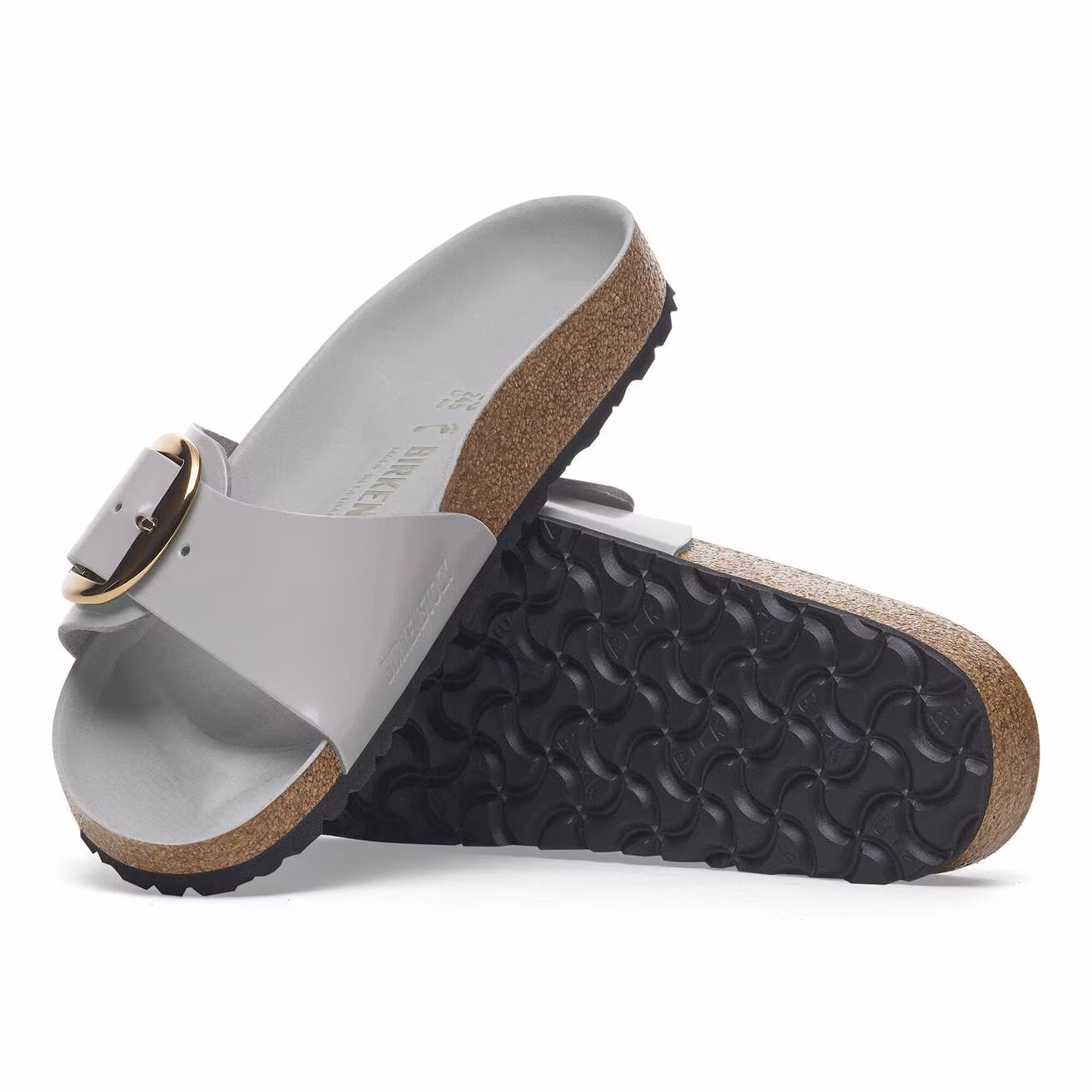 Madrid Big Buckle Natural Leather